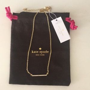 Kate Spade dainty sparklers bar pendant